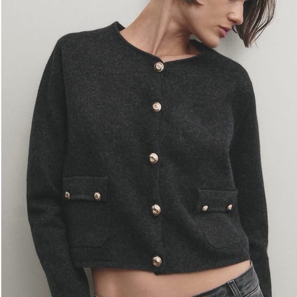 Massimo Dutti wool cardigan S